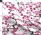 Cherry Blossoms Spring Flower Pink Watercolor Japanese Inspired Tree Floral Custom Printed Fabric by Spoonflower Various Fabrics by the Yard or Fat Quarter